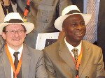Le Président Roger Piarulli et le Président Bamba Cheicl Daniel