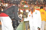 Le Président Bamba Cheick Daniel et le combattant centrafricain