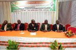 Le Président BAMBA Cheick Daniel et quelques-uns de ses Vice-Présidents,  aux côtés de Jack DELI, représentant le Député de Cocody à la cérémonie d'investiture