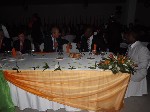 La table d'Honneur lors du diner Gala