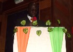 le président Bamba Cheick lors de son allocution