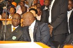 Le Pdt Bamba et le Ministre Hamed Bakayoko