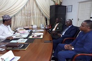 Le President du CNO TOGO, M. KELANI reçoit la delegation Ivoirienne conduit par le Grand Maitre KRAIDY
